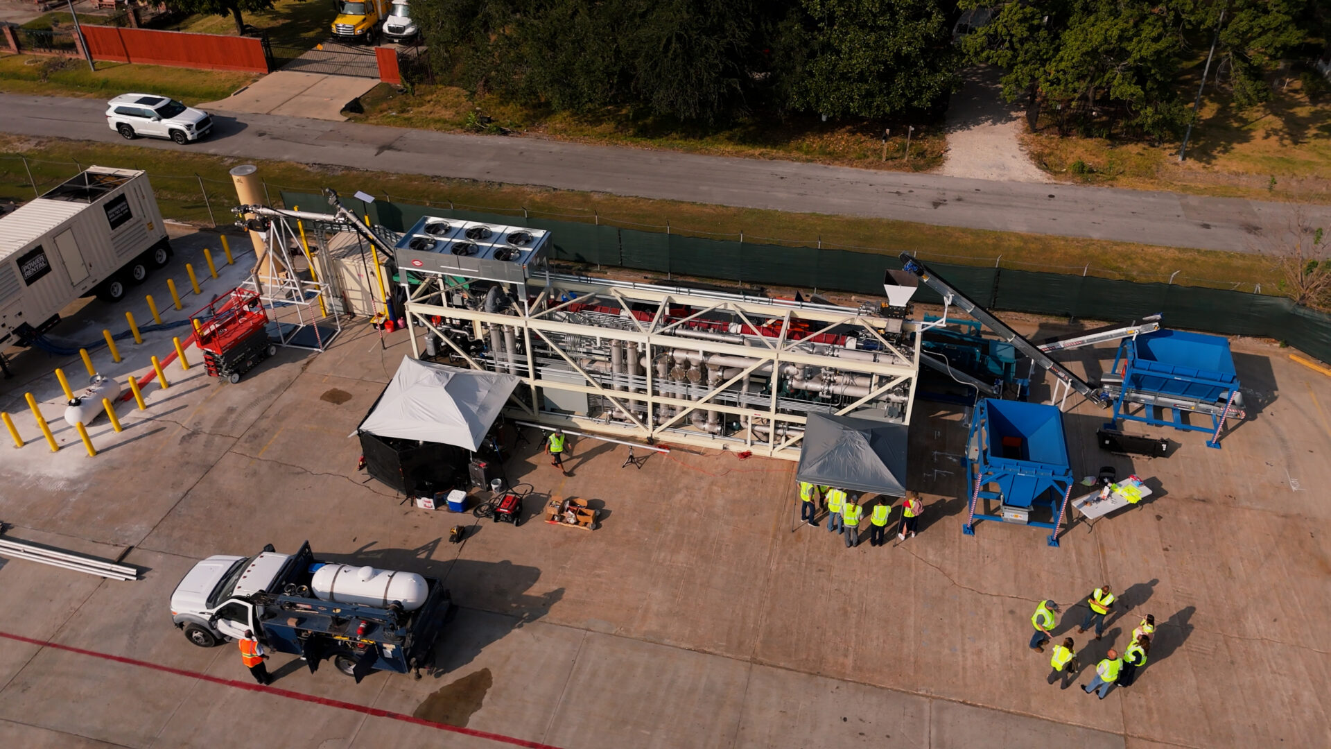 Industrial biochar pyrolysis reactor system by Locoal in Texas